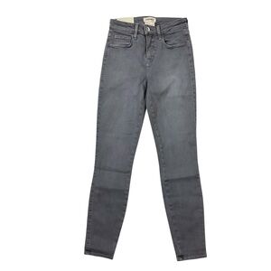 L' Agence Margot High Rise Skinny Jeans Gray Size 24